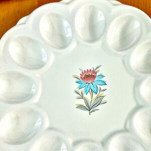 1950s Devilled Egg Dish Steubenville Pottery Fairlane Pattern